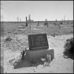 Amache Cemetery Gravesite of Mrs. Sho Fujiu from Los Angeles, California, circa 1944.