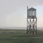 Guard Tower view from the restored barracks at Amache (Granada) Internment Camp, July 2016
