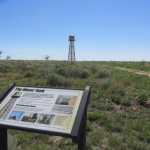 Present Day Amache “Water Tank” Sign and Restored Water Tower