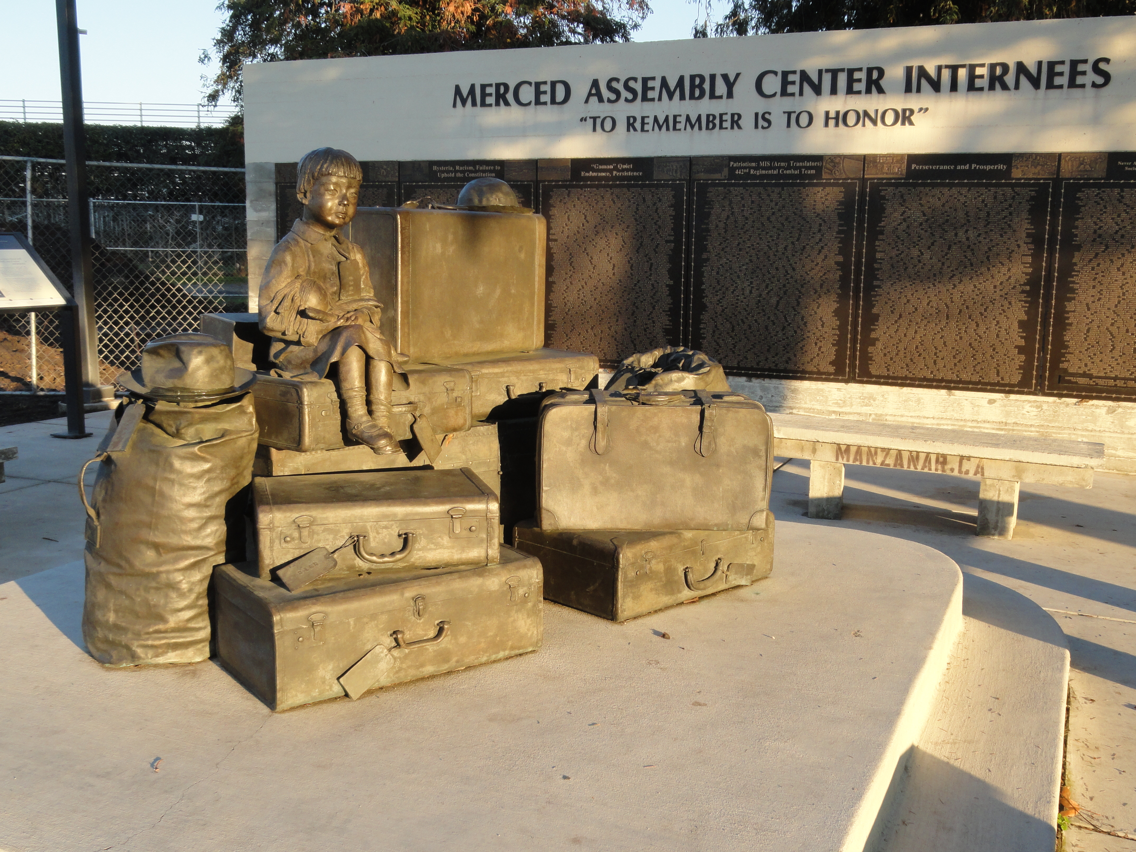 Merced Assembly Center Memorial. Photo by Kirsten Leong.