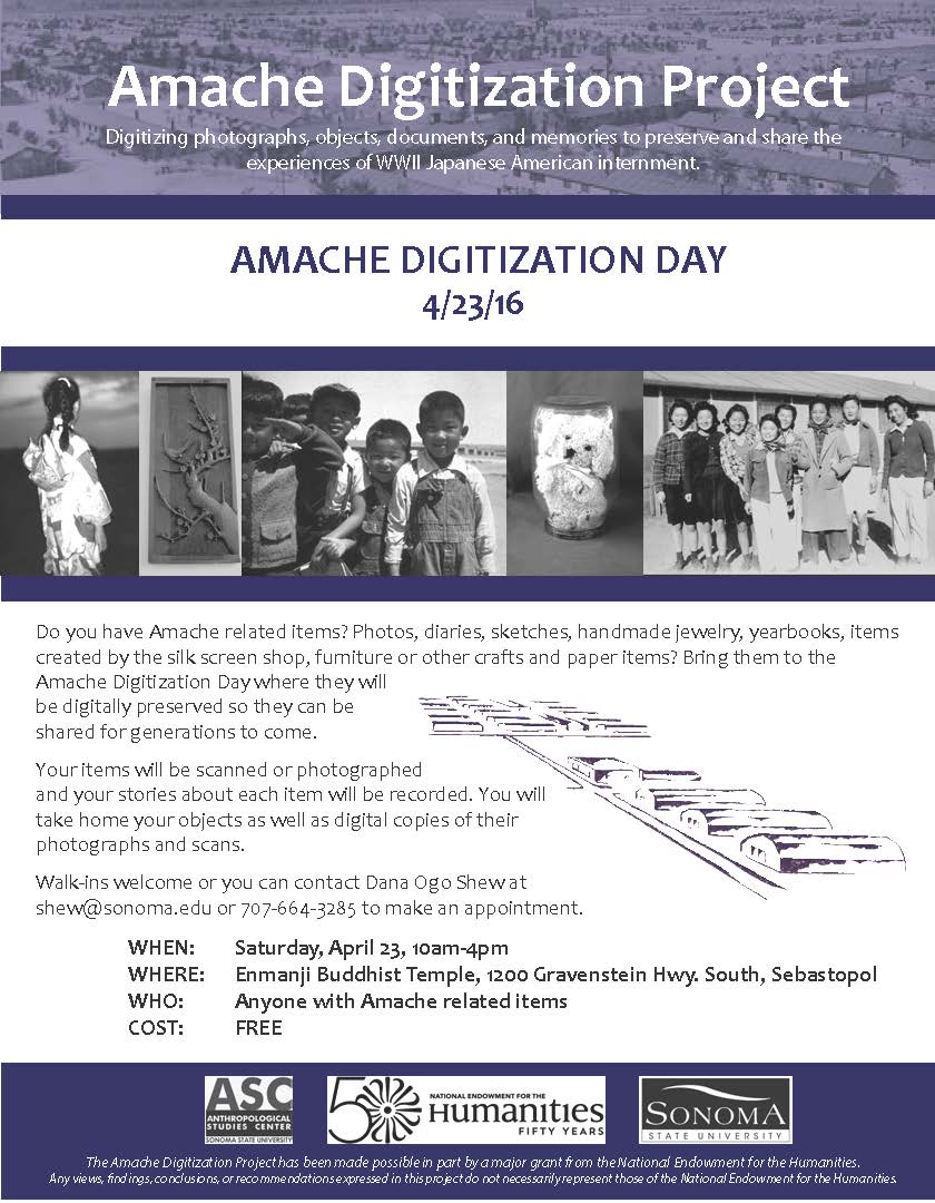 Amache Digitization Project flyer