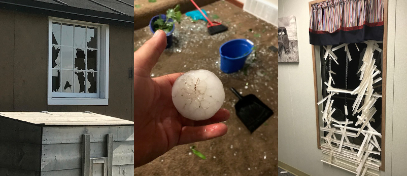 Hail Damage 7-29-2018