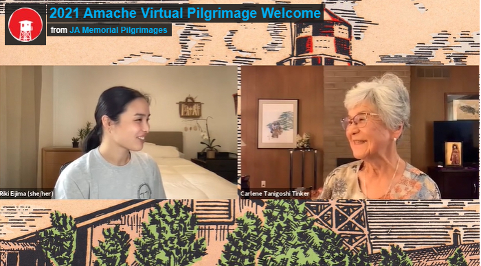 Screenshot of 2021 Virtual Pilgrimage Welcome