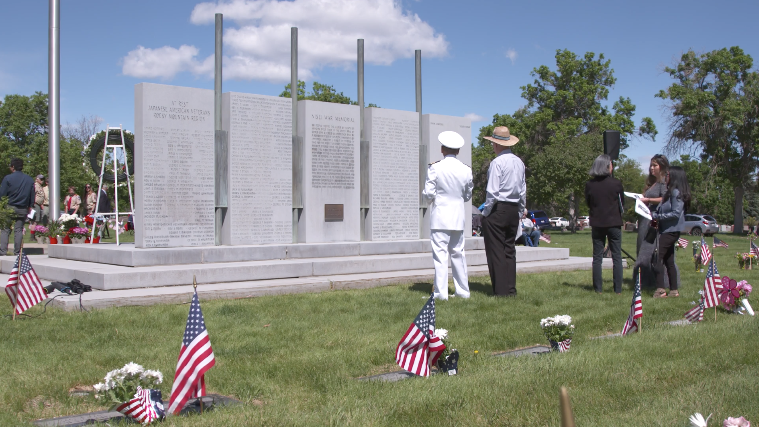 76th Nisei Veterans Memorial Service. Photo courtesy Chris Cheline.