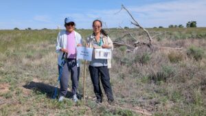 Standing in our family barracks. Photo courtesy Kirsten Leong, Amache Alliance.